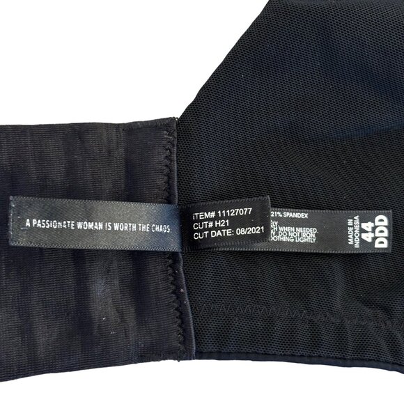 Torrid Curve Black Padded Underwire Bra Brassiere Intimates Size 44DDD - Picture 9 of 9